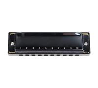 HUSHUI C Key Harmonica Mouth Organ for Beginners and Professionals Blue Resin 10 Hole Stainless Steel Blues 3.9 X 1.2 X 0.8in