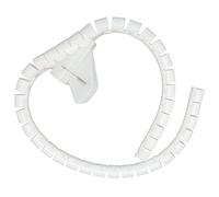 HUSHUI Cable Sleeve Organizer Flexible Winding Tube 10m for Home Office Wire Management White (Φ16mm)