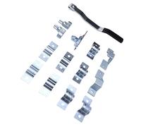 HUSHUI Cam Action Door Lock Kit, Durable Metal Security Lock for Trailer and Container Doors, 14-Piece Set