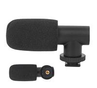 HUSHUI Capacitance Microphone Lightweight Portable Cardioid Microphone for Mobile Phone and Camera Video Black 1 Unit