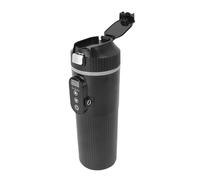HUSHUI Car Electric Kettle LED Temperature Display 25 to 100 ℃ 500ML Proof 304 Stainless Steel Car Water Boiler for Milk Tea Coffee