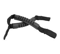 HUSHUI Car Rear Seat Handle 2pcs Durable Nylon Safety Grip for Wrangler JK 2007-2018 Black Accessory