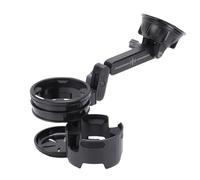 HUSHUI Car Recessed Folding Cup Holder with Strong Suction Base, Versatile Dual Function for Drinks, Ideal for Vehicle Console, Durable ABS and Silicone Material