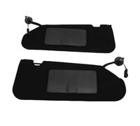 HUSHUI Car Sun Visor, 2PCS Black Replacement Sunshade with Mirror for Left Right Side, OEM 23142245, Plastic Fabric Material, Vanity Mirror Sun Shielding Board