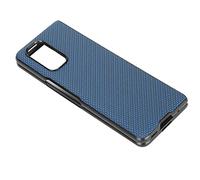 HUSHUI Carbon Fiber Textured Smartphone Case for MIX FOLD Protection for Daily Use Durable ABS Material (Blue)