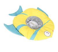 HUSHUI Cat Recovery Collar Adjustable Fish Shape Cone for Post-Surgery Pets Lightweight Comfortable Fit for Cats 1 Unit (S)