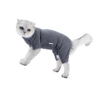 HUSHUI Cat Recovery Suit for Cats Highly Elastic Comfortable Skin Friendly Soft Recovery Suit for Post Operative Care 1x (XS)