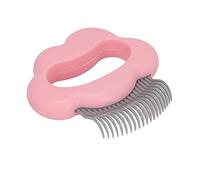 HUSHUI Cat Shell Comb Safe and Non- Hair Removal Massage Tool for Cats and Bunnies 9 X 9cm (Pink)