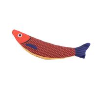 HUSHUI Cat Toy Saucy Fish Interactive Plush Toy for Indoor Kittens - Colorful Catnip Crinkle Sound, 9.1 X 2.4 in (Orange)