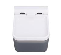 HUSHUI Cat Water Fountain, Automatic Pet Water Dispenser with Infrared Sensor and Running Water Sound, for Indoor Cats and Multiple Pets (Gray Basic)