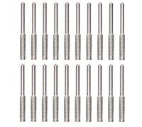 HUSHUI Chainsaw Sharpener Burr, Grinding Head Rotating File Sharpening Tool Set with Emery Material and Ti Electroplating, for Electric Grinder and Chainsaw Chain 404 3 8 Inch (4mm)