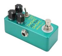 HUSHUI Chorus Vibrato Pedal 2 in 1 Electric Guitar Effect Pedals with True Bypass for Musicians Compact and Portable Metal Green