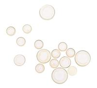 HUSHUI Clarinet Pads Cork Sound Insulation Friction Resistance 17Pcs Kit Ideal for Musical Instrument Lovers and Beginners White