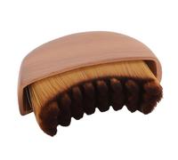 HUSHUI Contour Face Brush Ergonomic Fit Precisely Dry Brushing Face Brush for Chin with Storage Box