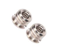 HUSHUI Convert Screw Adapter Durable Copper 1/4in to 3/8in Reducer Bushing for Camera Tripod Monopod 2 Pack