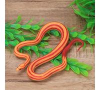 HUSHUI Corn Snake Model Decorative Toy Highly Realistic Educational Gift for Children and Collectors Plastic Size 14.7 X 11.5 X 1.1cm