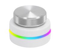 HUSHUI Custom Knob Controller Compact RGB Volume Control Knob for PC Laptop Tablet Phone 55mm Diameter White
