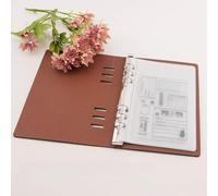 HUSHUI Cutting Dies Stencil Storage Book Fashionable Holder for Scrapbook Lovers Durable Leather Case 6.7 * 9.1 Inch (5 Pages Within a Single Grid)
