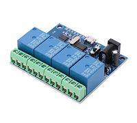 HUSHUI DC5V 4 Channel Relay Module High Performance Chip Control Relay Switch for Computer Automation Tasks USB Interface