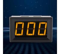 HUSHUI Digital Ammeter 3 Digits LED Current Meter High DC 0-1A for Teaching Instruments and Equipment (Font backlight yellow)