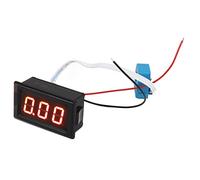HUSHUI Digital Ammeter, 50A Current Tester with Hall Sensor and LED Display, for Vehicles Solar System Battery Motorcycle