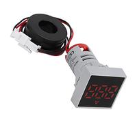 HUSHUI Digital Current Meter, Accurate Mini Digital Ammeter with High Brightness for Measuring Current in Home and Outdoor Use, AC, AD16-22FSA (Red)