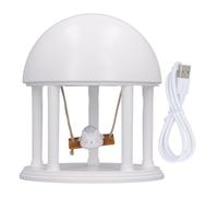 HUSHUI Dimmable Cat Swing Nightstand Lamp, Cute Cartoon Projection Night Light with Built-In Speaker, Perfect for Bedroom Decor (White)