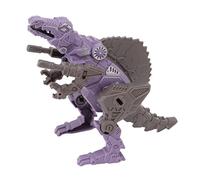 HUSHUI Dinosaur Transforming Robot Toy for Kids 3 Shape Action Figure Encourages Imagination Easy Assembly Plastic 1 Unit (Style 1)