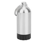 HUSHUI Diving Cylinder Valve Sealing O Ring Set with Mini Aluminum Storage Bottle for Divers 12pcs Natural Rubber and Compact Design (Silver)