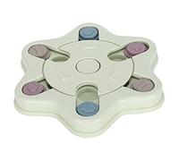 HUSHUI Dog Puzzle Feeder Interactive Slow Feeding Tray Educational Toy for Dogs and Cats Plastic Round 1 Unit (#3)