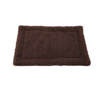 HUSHUI Double Sided Plush Pet Bed Mat for Guinea Pigs and Hedgehogs 31 * 20cm in Assorted Colors (Dark Brown)