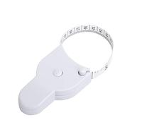 HUSHUI Double Sided Retractable Waist Measuring Tape with Lock Function for Accurate Body Measurements, Portable Design, PVC Material, 1 Unit (One side cm and one side inch scale tape)