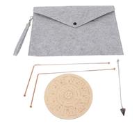 HUSHUI Dowsing Rods Kit, Copper Divining Rods with Pendulum Pendant and Divination Mat for Ghost Water Witching Paranormal Activities