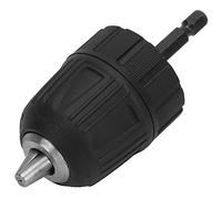 HUSHUI Drill Chuck 0.8-10mm Keyless Plastic Comfortable Grip for Electric Drill User with 3/8-24UNF Connection