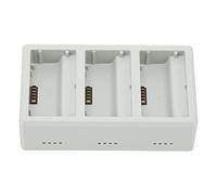 HUSHUI Drone Charging Station Fast Efficient 3 Port Battery Charger for Mini 3 Pro Batteries Gray Plastic 9.7x5.5x2.8cm