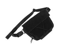 HUSHUI Drop Bag, Utility Tool Bag with Multi Layer Design for Chest Rig Vest, Ideal Fanny Pack for Gardening, Camping, Hiking, black, briefcase