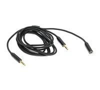 HUSHUI Durable Chat Link Cable for Easy Party Chat Recording for One 6.7ft Black