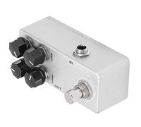 HUSHUI Effect Pedal Mini Full Metal Overdrive Pedal with 4 Function Knobs for Electric Guitar and Bass Players