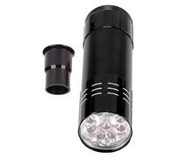 HUSHUI Egg Candler, LED Cool Light Egg Tester with Cone Spot Light and Detachable Structure for Duck Goose Quail Bird Eggs Hatching and Learning (Black)