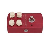 HUSHUI Electric Guitar Effect Pedal Deluxe Crunch Distortion with True Bypass for Musicians Compact Red Metal Design