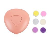 HUSHUI Electric Infant Nail Trimmer,Scratch Proof Infant Nail Clipper,Electric Safe Infant Nail File Grooming Kit with 6 Grinding Heads (Orange Red)