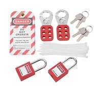 HUSHUI Electrical Lockout Tagout Kit with Accessories 2 Padlocks 12 Designed for Safety Use