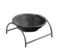 HUSHUI Elevated Cat Hammock Bed Comfortable Breathable Removable Raised Standing Pet Sleeping Bed for Home (Black)