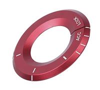 HUSHUI Engine Start Button Ring Durable Trim for A C-Class GLA CLA GLC W205 W212 X253 C117 Aluminum Alloy (Red)