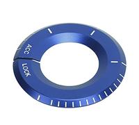 HUSHUI Engine Start Button Ring Durable Trim for A C-Class GLA CLA GLC W205 W212 X253 C117 Aluminum Alloy (Blue)