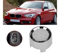 HUSHUI Engine Start Stop Button Cover Luxury Design for 2 Series F22 F23 2014-2019 ABS Material Easy Installation 1 Piece (Silver)
