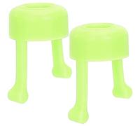 HUSHUI Eyedrop Guide, Silicone Eye Drop Bottle Holder with Spiral Design for Accurate Dripping, Safe Distance and Portable Use (Green)