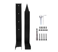 HUSHUI Fence Post Repair Kit, Carbon Steel Heavy Duty Fence Post Anchor Ground Spike for Repair Tilted Broken Wood Support