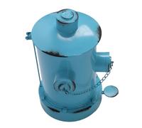 HUSHUI Fire Hydrant Trash Can, Retro Large Capacity Pedal Bin for Home Decor, Iron Material 32 X 30.5 X 40cm (Light Blue)