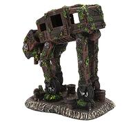 HUSHUI Fish Tank Robot Dog, Unique Shape Cave Design Resin Aquarium Decoration with Vivid Colors for Fish Tank Visual Interest, Size 13x8.5x15cm